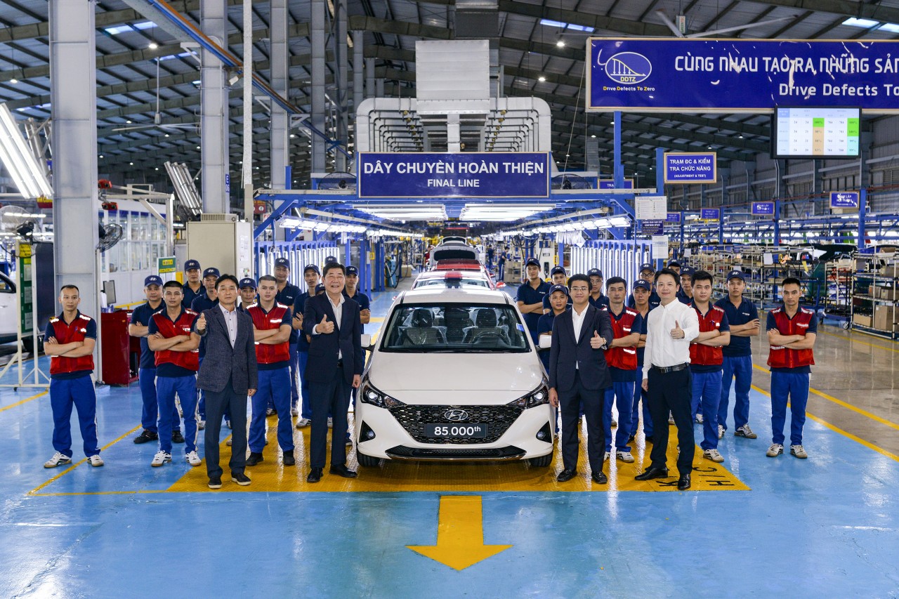 Hyundai Thành Công xuất xưởng chiếc Accent thứ 85.000 tại nhà máy Ninh Bình Hyundai Thành Công xuất xưởng chiếc Accent thứ 85.000 tại nhà máy Ninh Bình