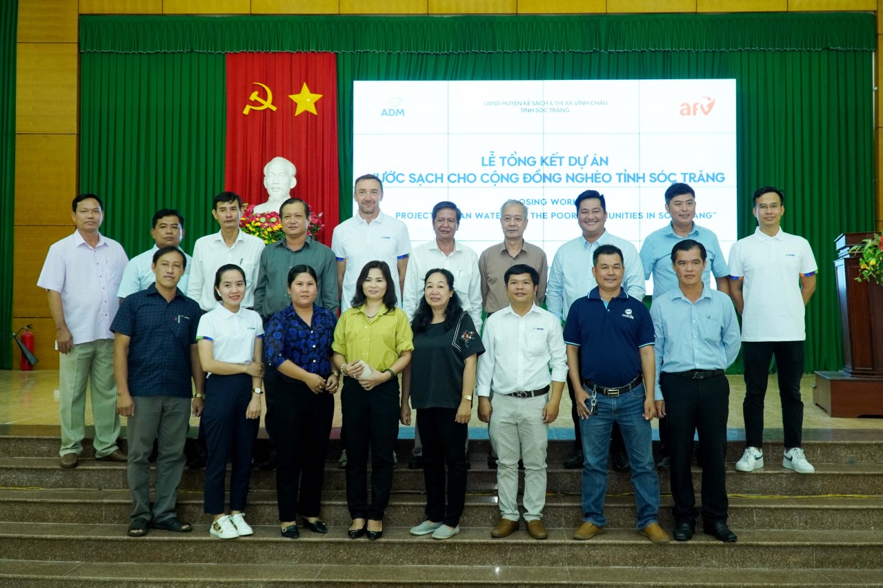 Sóc Trăng: 238 hộ gia đình nghèo ở nông thôn được tiếp cận nước sạch Sóc Trăng: 238 hộ gia đình nghèo ở nông thôn được tiếp cận nước sạch