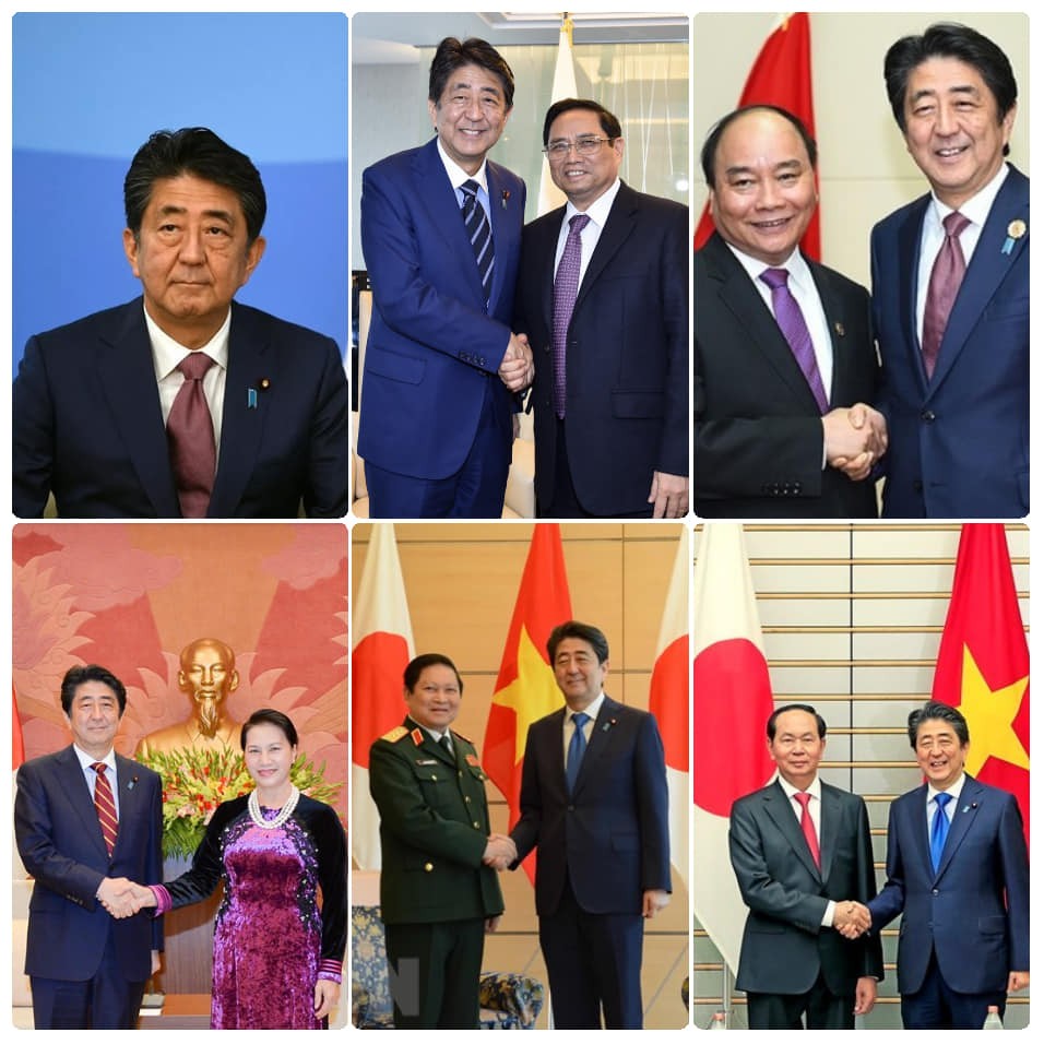 Vietnam's Leaders Pay Tribute to Former Japan PM Shinzo Abe Vietnam's Leaders Pay Tribute to Former Japan PM Shinzo Abe