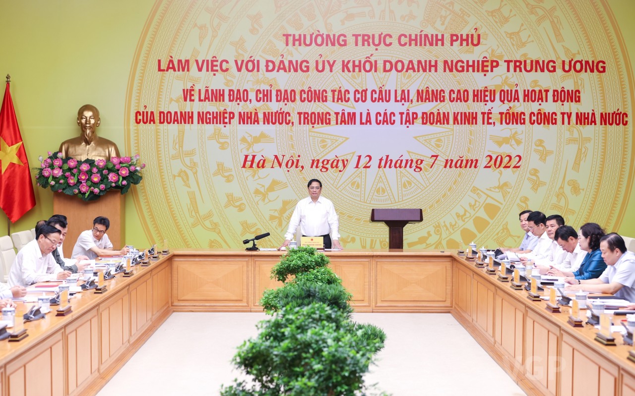 Thường trực Chính phủ làm việc với Đảng ủy Khối doanh nghiệp Trung ương Thường trực Chính phủ làm việc với Đảng ủy Khối doanh nghiệp Trung ương