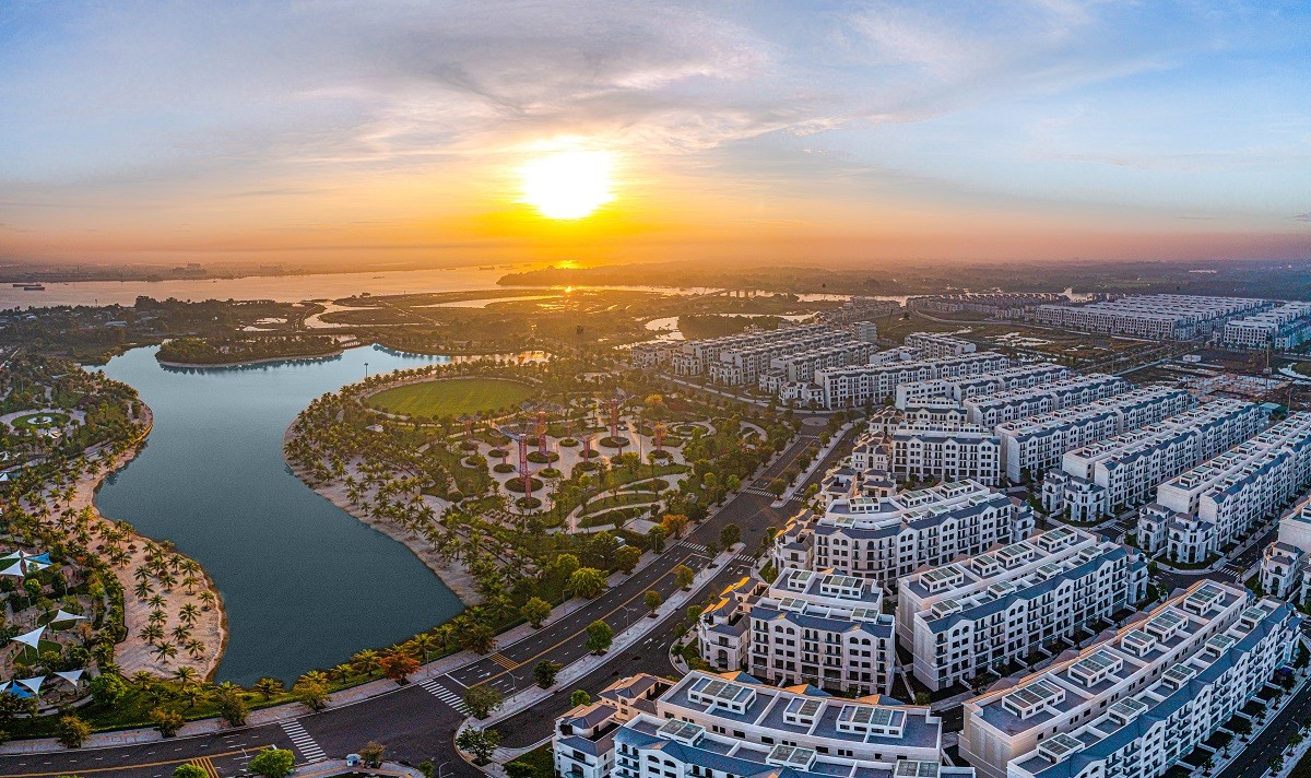 Toàn cảnh công viên Grand Park rộng 36ha điểm xuất phát giải chạy.
