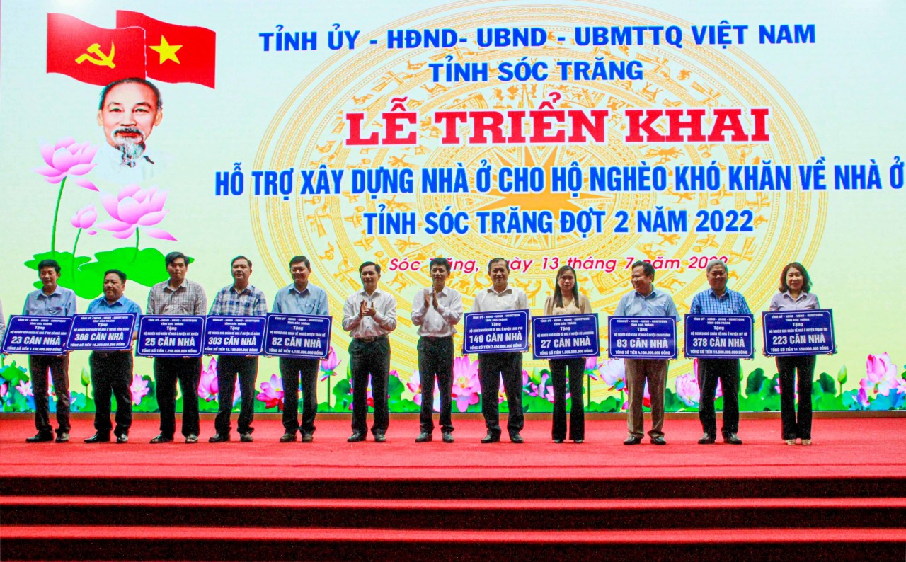 Sóc Trăng tiếp tục hỗ trợ xây dựng 1.663 căn nhà cho người nghèo Sóc Trăng tiếp tục hỗ trợ xây dựng 1.663 căn nhà cho người nghèo