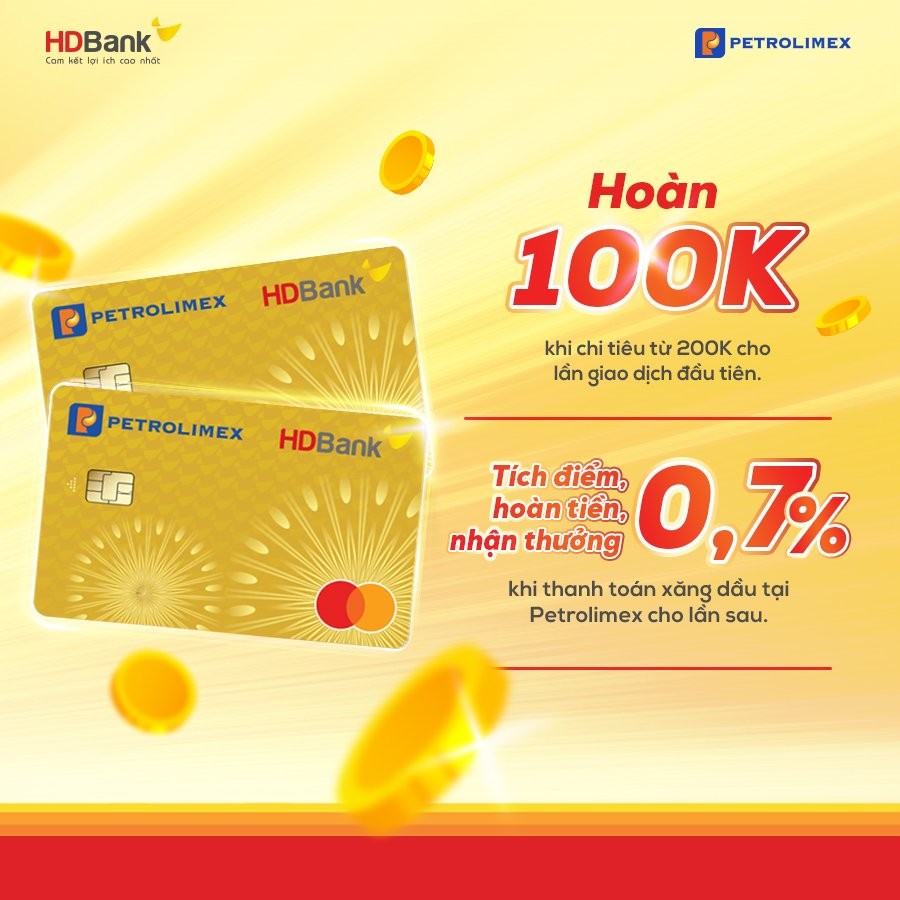 Bật mí cách hoàn được nhiều tiền nhất khi dùng thẻ HDBank Petrolimex 4 trong 1 Bật mí cách hoàn được nhiều tiền nhất khi dùng thẻ HDBank Petrolimex 4 trong 1