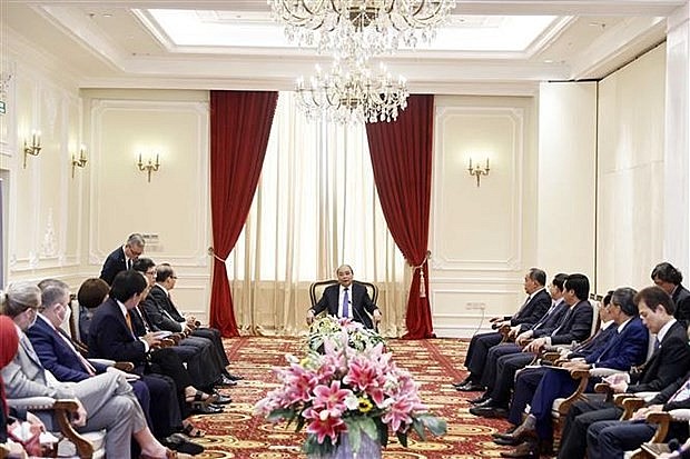 President Phuc meets with the ABAC delegation. (Photo: VNA) President Phuc meets with the ABAC delegation. (Photo: VNA)