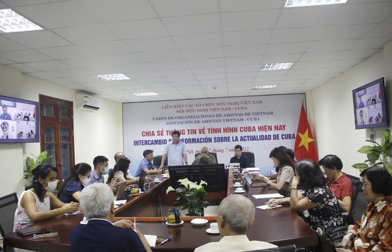 Quang cảnh buổi nói chuyện chia sẻ thông tin về tình hình Cuba hiện nay (Ảnh: Thành Luân). Quang cảnh buổi nói chuyện chia sẻ thông tin về tình hình Cuba hiện nay (Ảnh: Thành Luân).