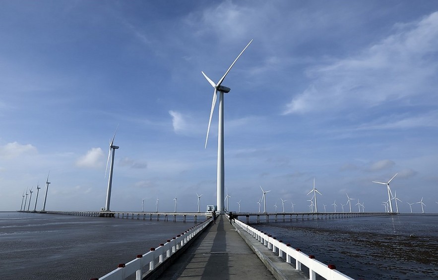 A wind power farm in the Mekong Delta province of Bac Lieu. (Photo: VNA) A wind power farm in the Mekong Delta province of Bac Lieu. (Photo: VNA)