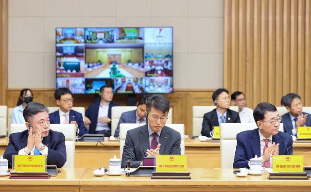 Thủ tướng đối thoại với doanh nghiệp Hàn Quốc: Ấn tượng với sự điều hành của Chính phủ Việt Nam Thủ tướng đối thoại với doanh nghiệp Hàn Quốc: Ấn tượng với sự điều hành của Chính phủ Việt Nam