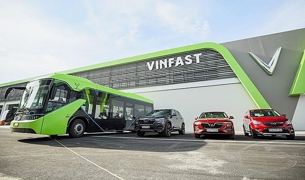 An electric bus and some electric cars of Vinfast. Source: Vinfast An electric bus and some electric cars of Vinfast. Source: Vinfast