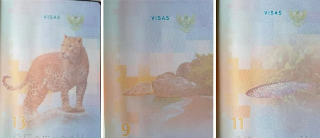Hình ảnh động vật hoang dã trên hộ chiếu Hình ảnh động vật hoang dã trên hộ chiếu