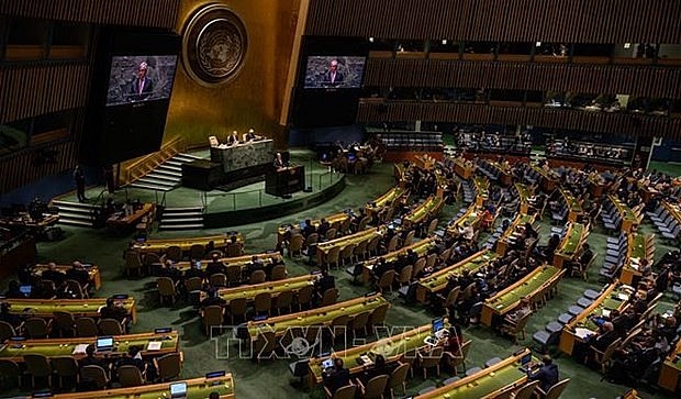 The 10th Review Conference of the Parties to the Treaty on the Non-Proliferation of Nuclear Weapons (NPT) is underway in New York from August 1 - 26. Photo: AFP/VNA The 10th Review Conference of the Parties to the Treaty on the Non-Proliferation of Nuclear Weapons (NPT) is underway in New York from August 1 - 26. Photo: AFP/VNA