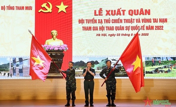 Send-off ceremony held for military teams to Amy Games 2022 Send-off ceremony held for military teams to Amy Games 2022
