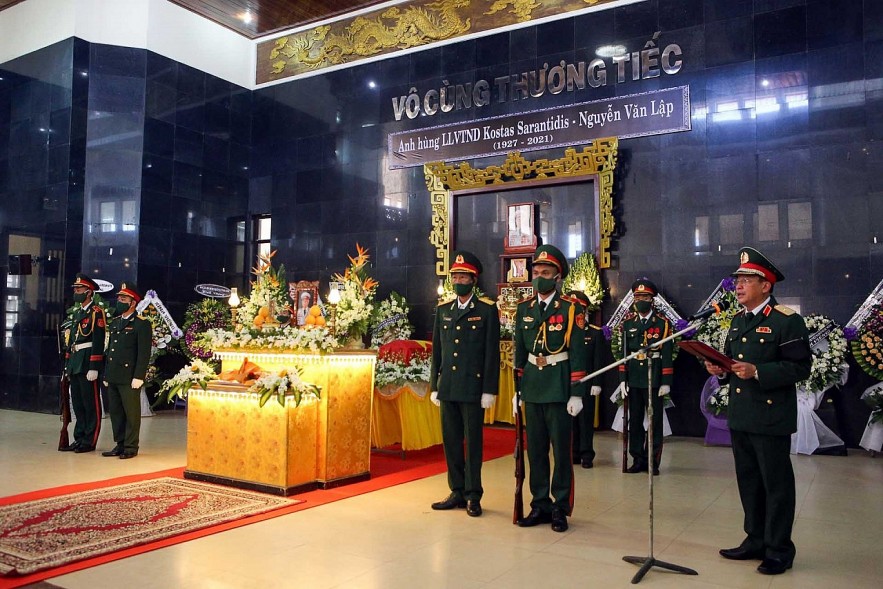 Memorial Ceremony of the People's Armed Forces Hero, Kostas Sarantidis-Nguyen Van Lap Memorial Ceremony of the People's Armed Forces Hero, Kostas Sarantidis-Nguyen Van Lap