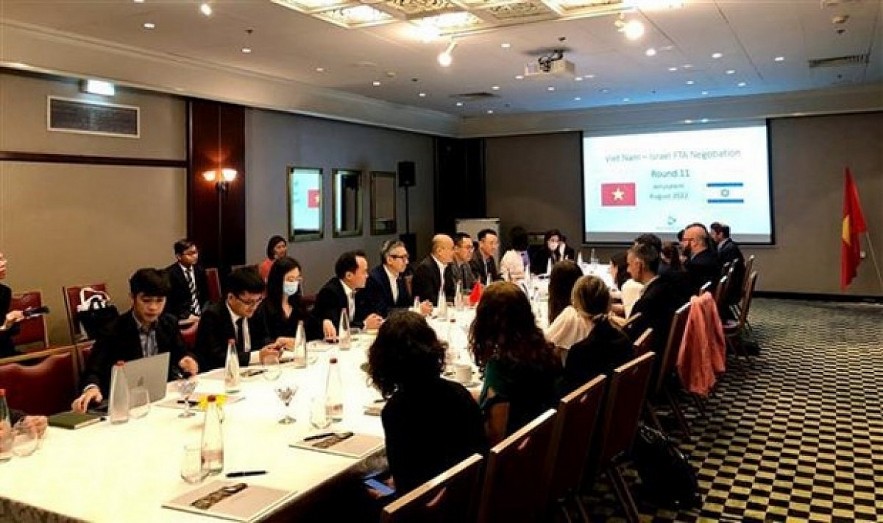 Negotiators of the two sides at the event. Photo: VOV
