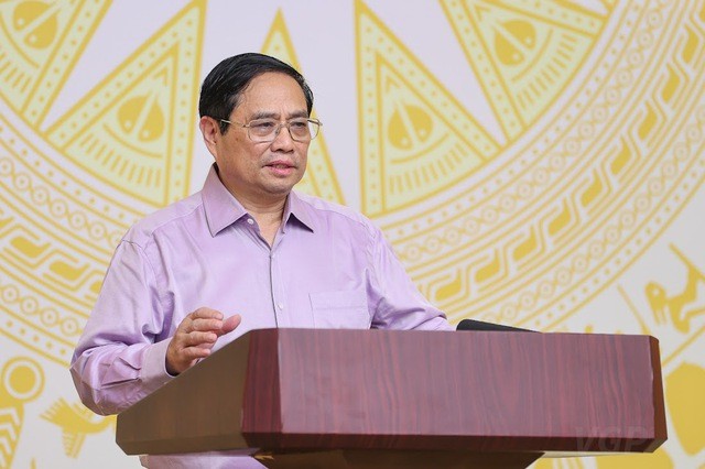 Thủ tướng Phạm Minh Chính phát biểu tại hội nghị (Ảnh: VGP). Thủ tướng Phạm Minh Chính phát biểu tại hội nghị (Ảnh: VGP).