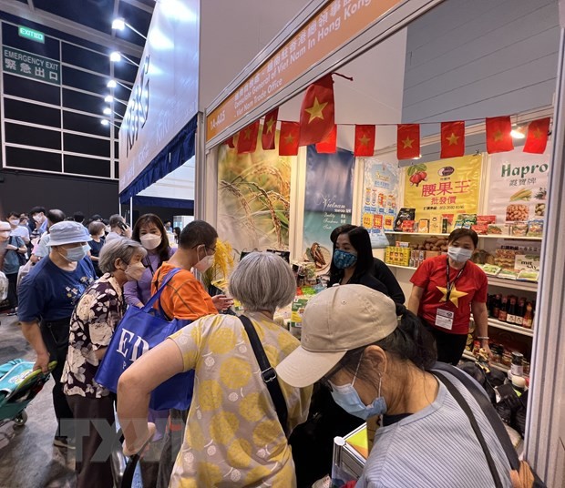 Hội chợ thực phẩm Hongkong: Đặc sản Việt "hút" thực khách | Ẩm thực | Vietnam+ (VietnamPlus) Hội chợ thực phẩm Hongkong: Đặc sản Việt "hút" thực khách | Ẩm thực | Vietnam+ (VietnamPlus)