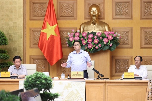 Prime Minister Phạm Minh Chính on Wednesday chaired the steering committee on national key transport infrastructure projects. — VNA/VNS Photo Dương Giang Prime Minister Phạm Minh Chính on Wednesday chaired the steering committee on national key transport infrastructure projects. — VNA/VNS Photo Dương Giang
