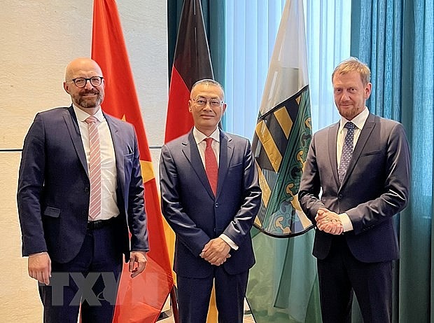 Tăng cường hợp tác giữa Việt Nam với bang Sachsen của Đức | Chính trị | Vietnam+ (VietnamPlus) Tăng cường hợp tác giữa Việt Nam với bang Sachsen của Đức | Chính trị | Vietnam+ (VietnamPlus)