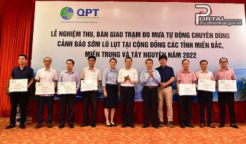 13 tỉnh, thành được bàn giao 151 trạm đo mưa tự động phục vụ cảnh báo sớm mưa lũ tại cộng đồng