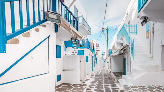 Phố cổ Mykonos (Ảnh: Shutterstock) Phố cổ Mykonos (Ảnh: Shutterstock)