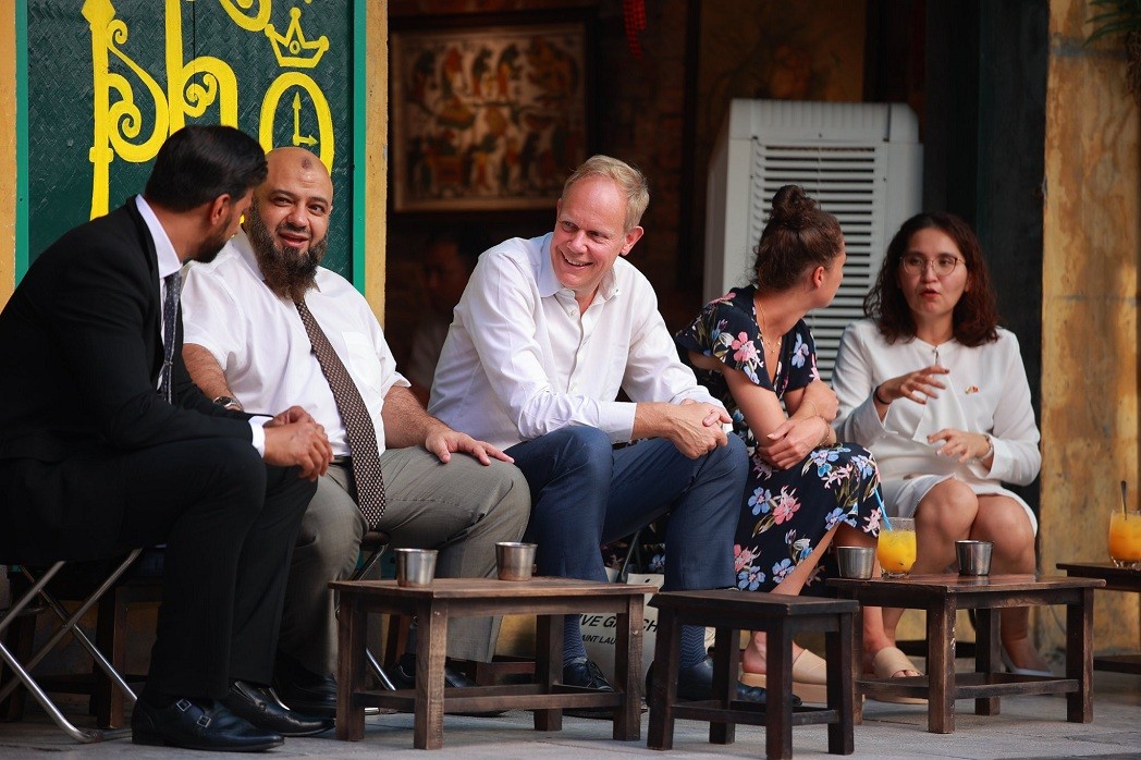 UK Home Office Permanent Under-Secretary Matthew Rycroft enjoyed a drink at a streetside cafe. UK Home Office Permanent Under-Secretary Matthew Rycroft enjoyed a drink at a streetside cafe.