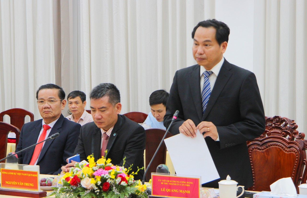 TP Cần Thơ và tỉnh Champasak (Lào) đẩy mạnh hợp tác đa lĩnh vực TP Cần Thơ và tỉnh Champasak (Lào) đẩy mạnh hợp tác đa lĩnh vực