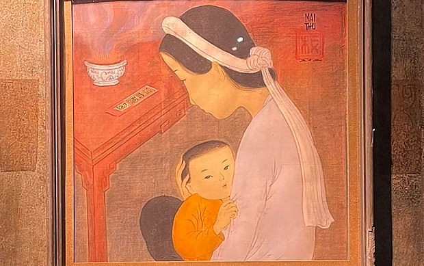 A painting of Mai Trung Thu. Photo: VNA A painting of Mai Trung Thu. Photo: VNA
