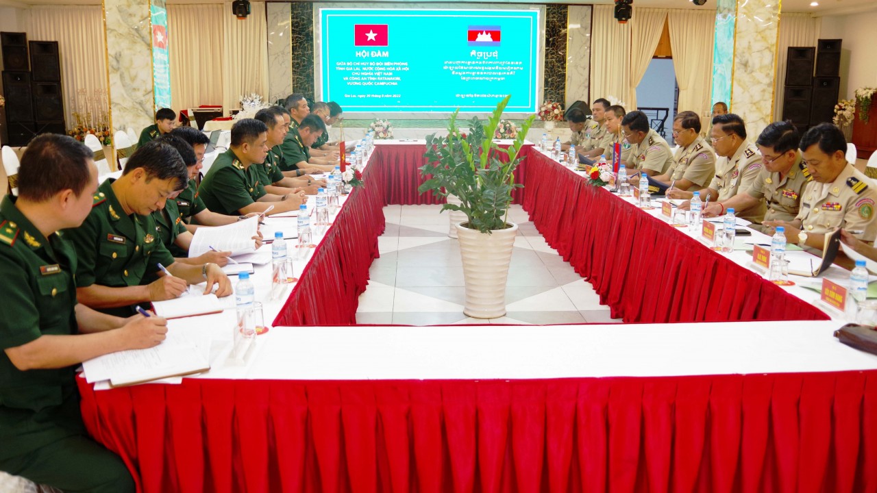 Quang cảnh buổi hội đàm (Ảnh: Vĩnh Hoàng).
