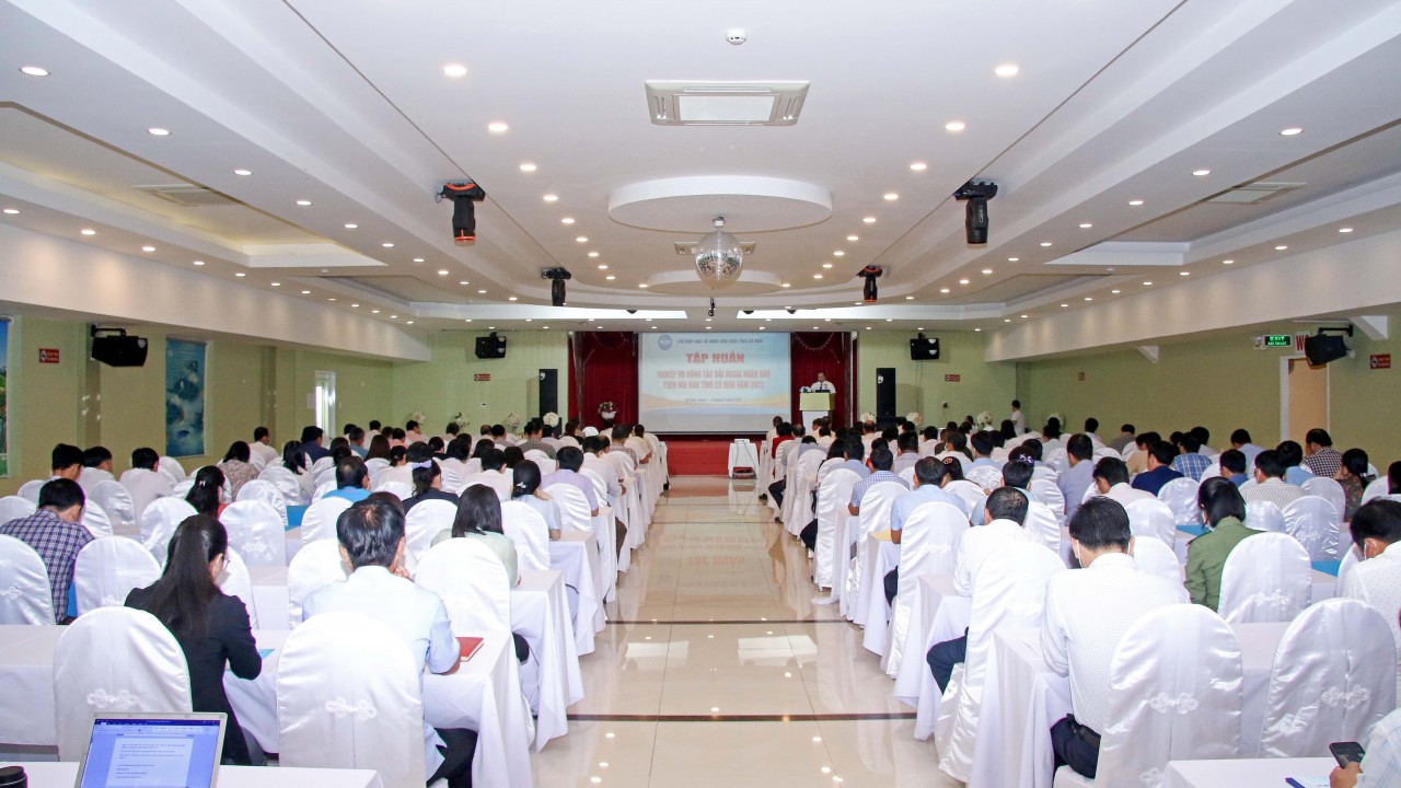 Cà Mau: Tập huấn kiến thức công tác đối ngoại nhân dân cho gần 200 cán bộ Cà Mau: Tập huấn kiến thức công tác đối ngoại nhân dân cho gần 200 cán bộ