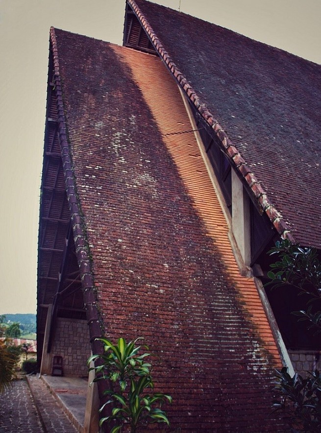 The Wooden Church in Dalat with a Unique Architectural Style