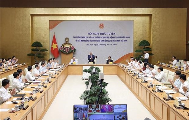 Prime Minister Pham Minh Chinh speaks at the event. Photo: VNA Prime Minister Pham Minh Chinh speaks at the event. Photo: VNA