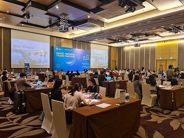 The Hanoi - Incheon trade fair has connected many Vietnamese and Korean firms. Photo: VNA The Hanoi - Incheon trade fair has connected many Vietnamese and Korean firms. Photo: VNA