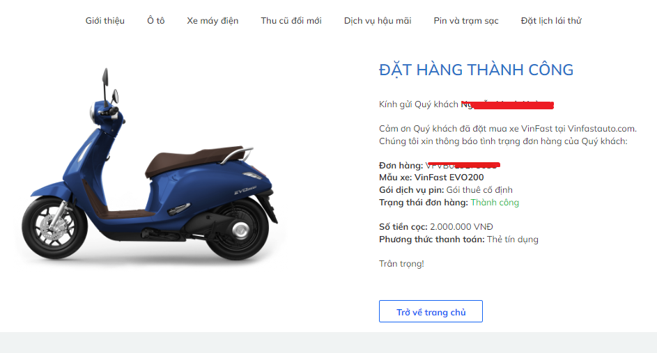 Đã có 18.000 đơn đặt hàng VinFast Evo200 Đã có 18.000 đơn đặt hàng VinFast Evo200