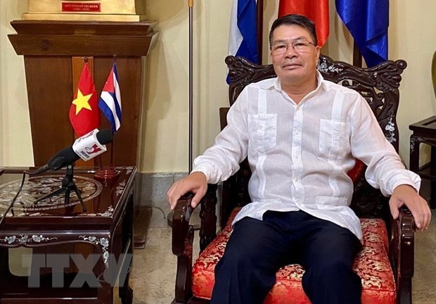 Ông Lê Thanh Tùng - Đại sứ đặc mệnh toàn quyền Việt Nam tại Cuba trả lời phỏng vấn TTXVN (Ảnh: Mai Phương/TTXVN). Ông Lê Thanh Tùng - Đại sứ đặc mệnh toàn quyền Việt Nam tại Cuba trả lời phỏng vấn TTXVN (Ảnh: Mai Phương/TTXVN).