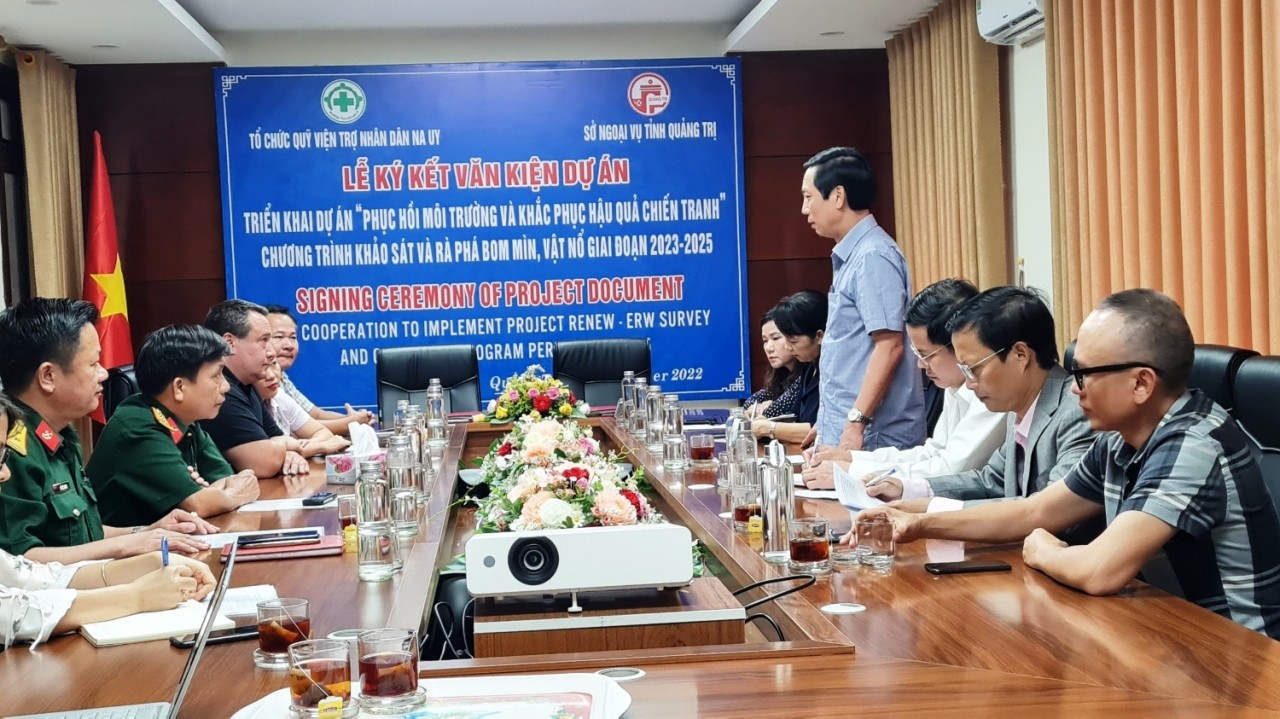 NPA (Na Uy) tiếp tục hỗ trợ Quảng Trị phục hồi môi trường và khắc phục hậu quả chiến tranh NPA (Na Uy) tiếp tục hỗ trợ Quảng Trị phục hồi môi trường và khắc phục hậu quả chiến tranh