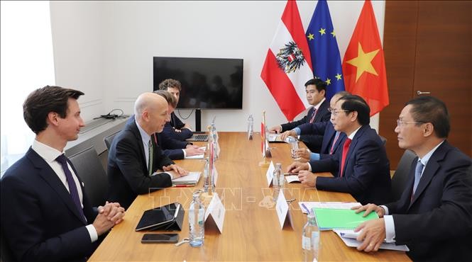 Bộ trưởng Bùi Thanh Sơn đề nghị CH Áo sớm phê chuẩn Hiệp định Bảo hộ đầu tư Việt Nam - EU Bộ trưởng Bùi Thanh Sơn đề nghị CH Áo sớm phê chuẩn Hiệp định Bảo hộ đầu tư Việt Nam - EU