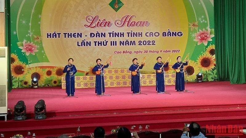 Tiết mục dự thi Liên hoan hát Then-đàn Tính của đoàn Thạch An, tỉnh Cao Bằng. Tiết mục dự thi Liên hoan hát Then-đàn Tính của đoàn Thạch An, tỉnh Cao Bằng.