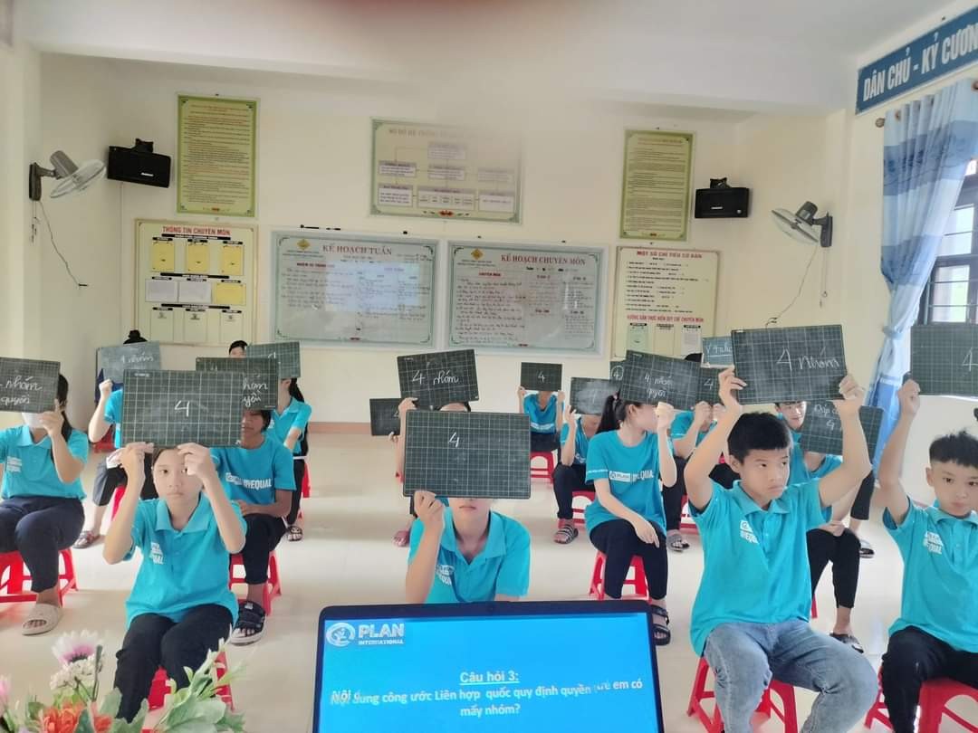 PLAN hỗ trợ thúc đẩy Quyền tham gia của trẻ em tại Quảng Bình PLAN hỗ trợ thúc đẩy Quyền tham gia của trẻ em tại Quảng Bình