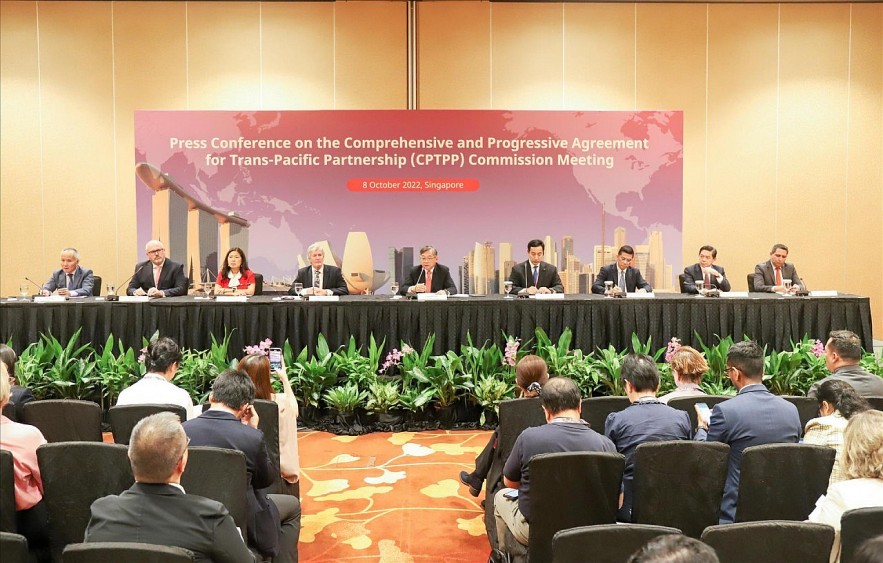 The 6th meeting of the CPTPP Commission in Singapore. Photo: VNA The 6th meeting of the CPTPP Commission in Singapore. Photo: VNA