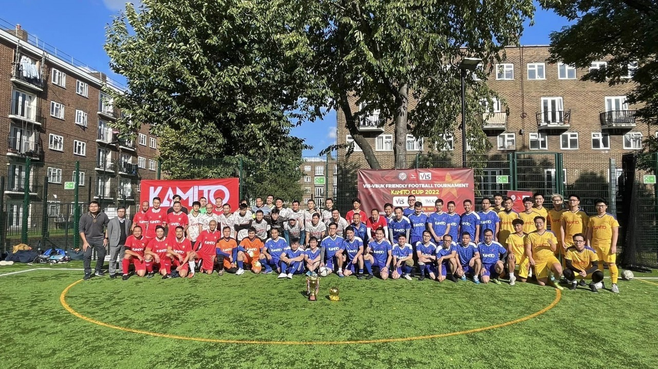 Kamito Cup 2022 brought together four teams from Vietnamese Associations in the UK. Photo: Thoi Dai Kamito Cup 2022 brought together four teams from Vietnamese Associations in the UK. Photo: Thoi Dai