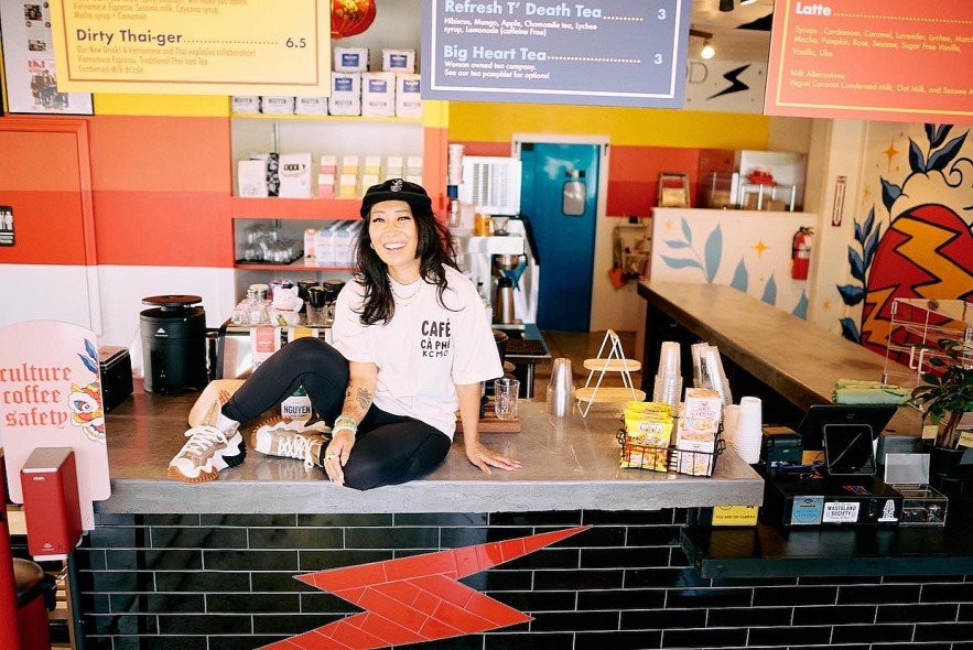 Cafe Cà Phê Founder Jackie Nguyen. Photo by Travis Young Photography, courtesy of Cafe Cà Phê. Cafe Cà Phê Founder Jackie Nguyen. Photo by Travis Young Photography, courtesy of Cafe Cà Phê.
