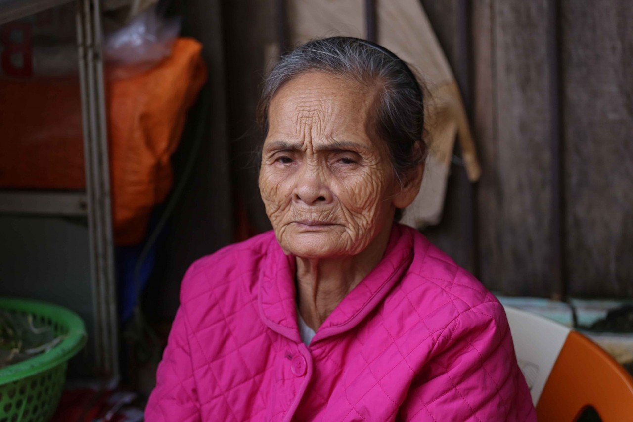 Phan Thi Gai, the 80 - year - old woman who has been selling Bun Bo for more than 50 years. Photo: Le Hoai Nhan Phan Thi Gai, the 80 - year - old woman who has been selling Bun Bo for more than 50 years. Photo: Le Hoai Nhan