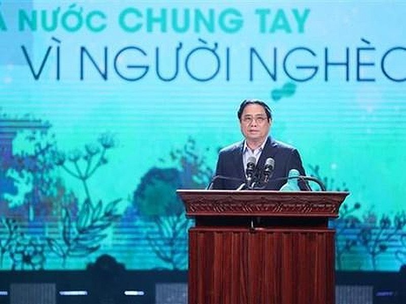 Prime Minister Pham Minh Chinh addresses the ceremony. (Photo: VNA) Prime Minister Pham Minh Chinh addresses the ceremony. (Photo: VNA)