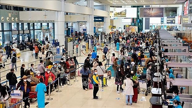 At Noi Bai International Airport. Photo: VNA At Noi Bai International Airport. Photo: VNA