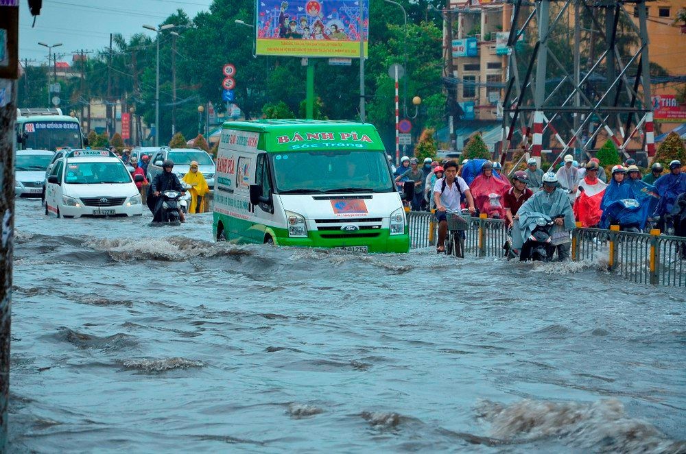 Cảnh báo nguy cơ ngập úng do triều cường tại khu vực ven biển Đông Nam Bộ Cảnh báo nguy cơ ngập úng do triều cường tại khu vực ven biển Đông Nam Bộ