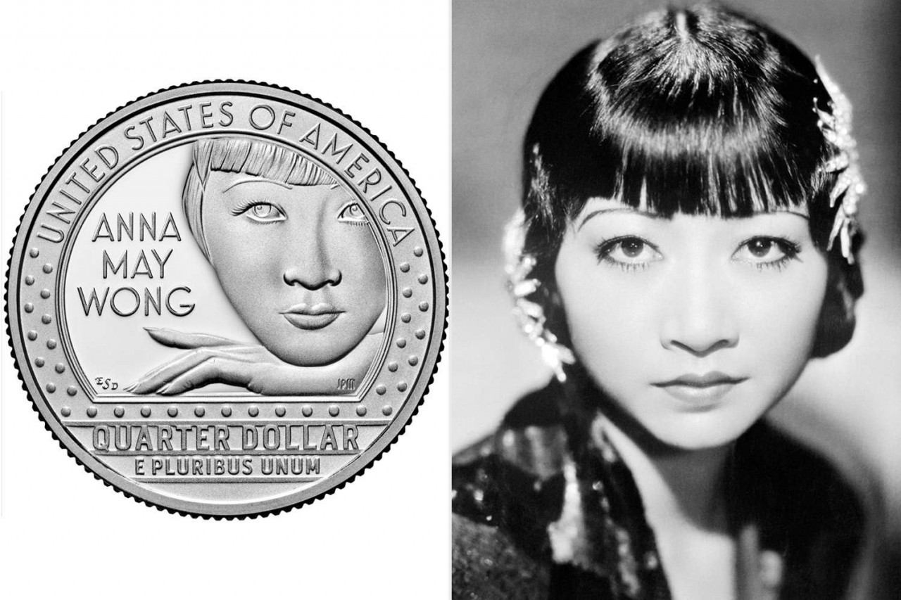 Đồng xu của Mỹ có đúc hình ảnh của Anna May Wong Đồng xu của Mỹ có đúc hình ảnh của Anna May Wong