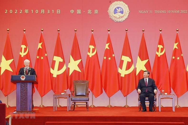 Lễ trao tặng Tổng Bí thư Nguyễn Phú Trọng Huân chương Hữu nghị nước Cộng hòa nhân dân Trung Hoa Lễ trao tặng Tổng Bí thư Nguyễn Phú Trọng Huân chương Hữu nghị nước Cộng hòa nhân dân Trung Hoa