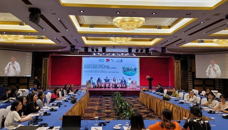 Lễ công bố Báo cáo đặc biệt “Thanh niên Việt Nam hành động vì khí hậu 2022”. Lễ công bố Báo cáo đặc biệt “Thanh niên Việt Nam hành động vì khí hậu 2022”.