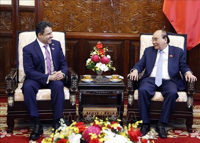 Chủ tịch nước tiếp Đại sứ Các Tiểu Vương quốc Arab Thống nhất đến chào từ biệt