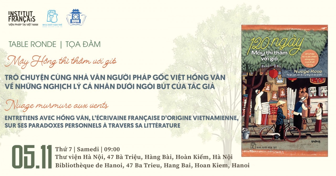 Trò chuyện cùng nhà văn người Pháp gốc Việt Hồng Vân Trò chuyện cùng nhà văn người Pháp gốc Việt Hồng Vân