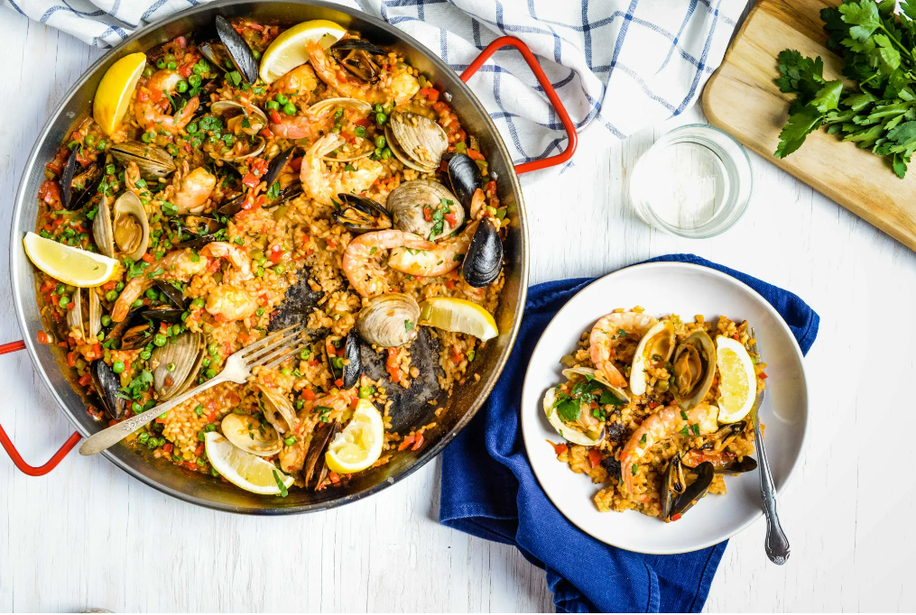 Món hải sản Paella (Ảnh: homemakershabitat) Món hải sản Paella (Ảnh: homemakershabitat)